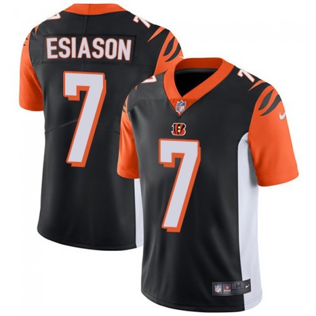 Nike Bengals #7 Boomer Esiason Black Team Color Men's Stitched NFL Vapor Untouchable Limited Jersey