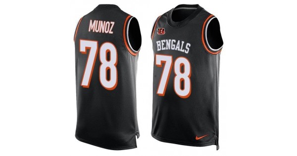 نقط المغص للاطفال Nike Bengals #78 Anthony Munoz Black Team Color Men's Stitched NFL Limited  Tank Top Jersey نقط المغص للاطفال
