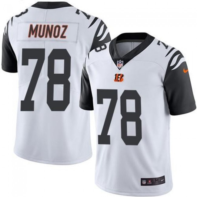 Nike Bengals #78 Anthony Munoz White Men's Stitched NFL Limited Rush Jersey