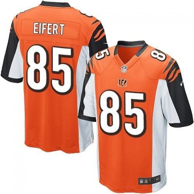 Cincinnati Bengals #85 Tyler Eifert Orange Alternate Youth Stitched NFL Elite Jersey