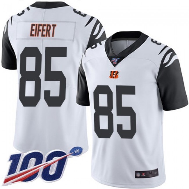 Nike Bengals #85 Tyler Eifert White Men's Stitched NFL Limited Rush 100th Season Jersey