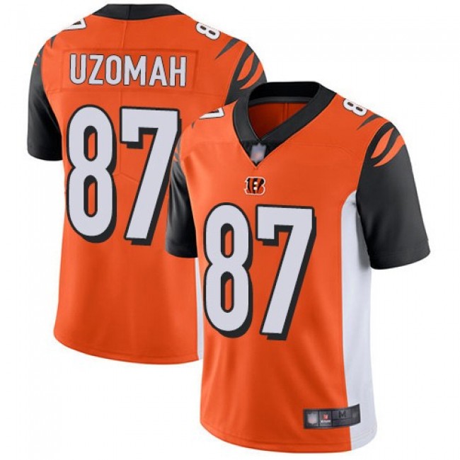 Nike Bengals #87 C.J. Uzomah Orange Alternate Men's Stitched NFL Vapor Untouchable Limited Jersey