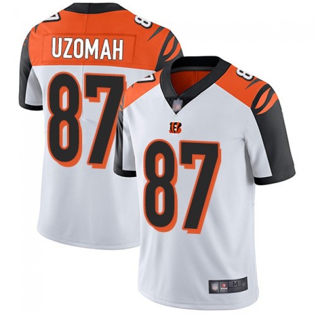 Nike Bengals #87 C.J. Uzomah White Men's Stitched NFL Vapor Untouchable Limited Jersey