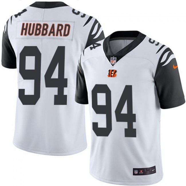 Nike Bengals #94 Sam Hubbard White Men's Stitched NFL Limited Rush Jersey