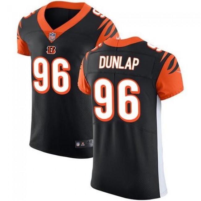 Nike Bengals #96 Carlos Dunlap Black Team Color Men's Stitched NFL Vapor Untouchable Elite Jersey