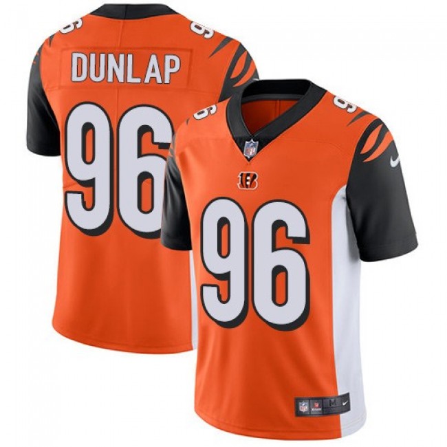 Nike Bengals #96 Carlos Dunlap Orange Alternate Men's Stitched NFL Vapor Untouchable Limited Jersey