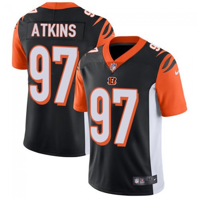 Nike Bengals #97 Geno Atkins Black Team Color Men's Stitched NFL Vapor Untouchable Limited Jersey