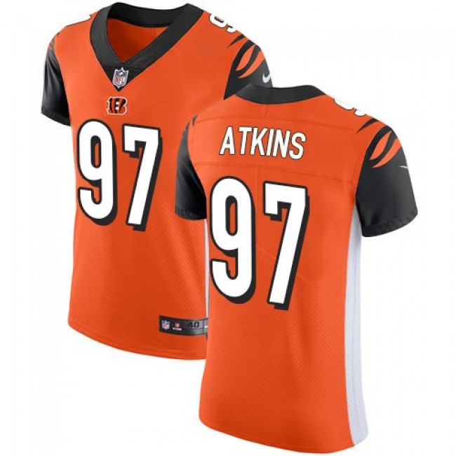 Nike Bengals #97 Geno Atkins Orange Alternate Men's Stitched NFL Vapor Untouchable Elite Jersey
