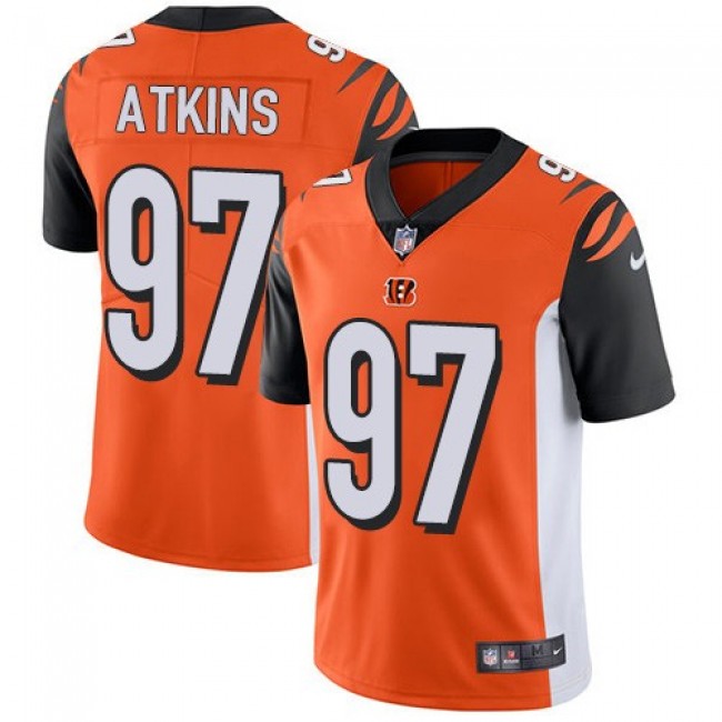 Nike Bengals #97 Geno Atkins Orange Alternate Men's Stitched NFL Vapor Untouchable Limited Jersey