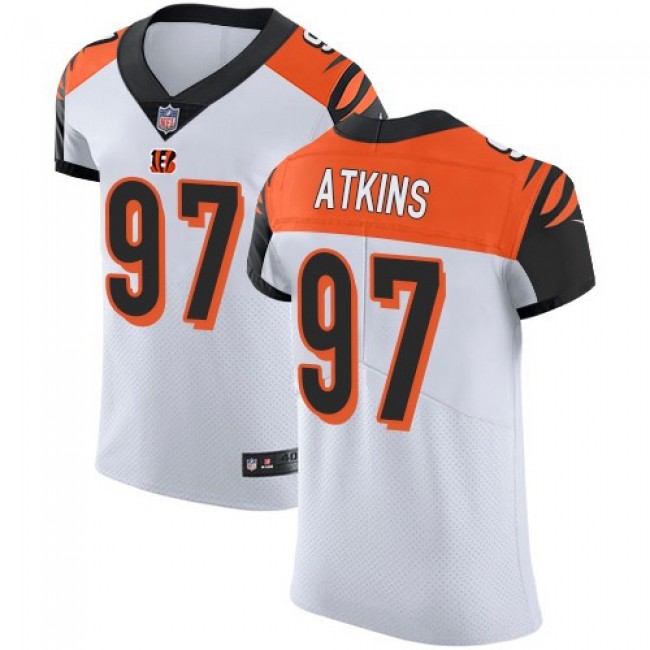 Nike Bengals #97 Geno Atkins White Men's Stitched NFL Vapor Untouchable Elite Jersey