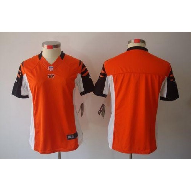 Women's Bengals Blank Orange Alternate Stitched NFL Limited Jersey