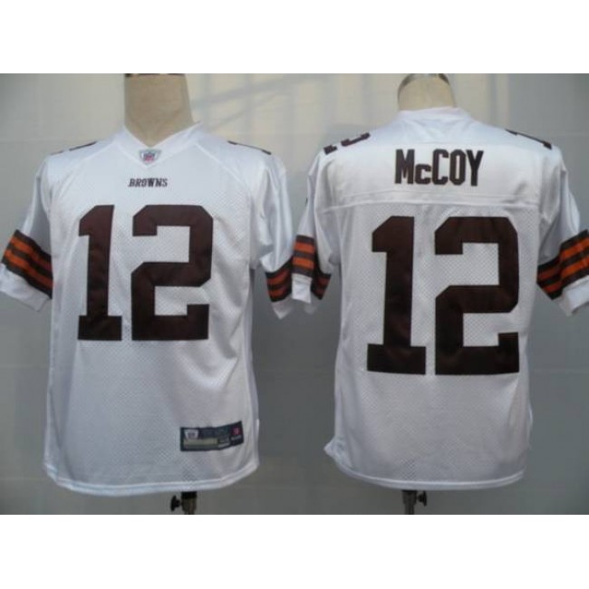 Browns #12 Colt McCoy White Stitched NFL Jersey