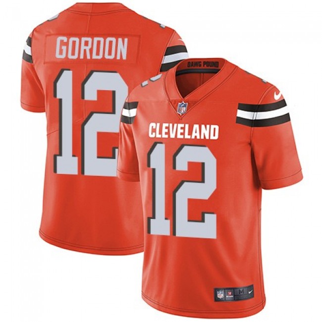 Cleveland Browns #12 Josh Gordon Orange Alternate Youth Stitched NFL Vapor Untouchable Limited Jersey