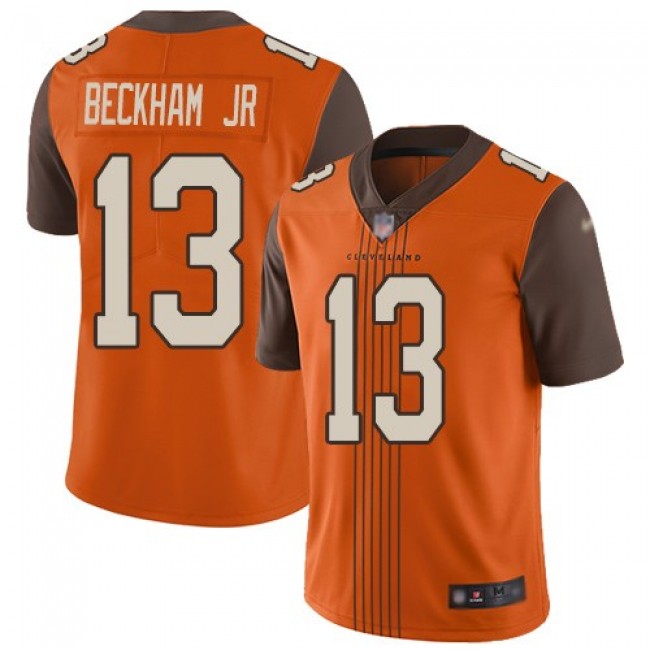 Nike Browns #13 Odell Beckham Jr Orange Alternate Men's Stitched NFL Limited City Edition Jersey