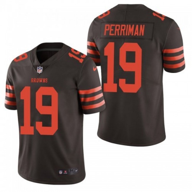 Nike Browns #19 Breshad Perriman Brown Men's Stitched NFL Limited Rush Jersey