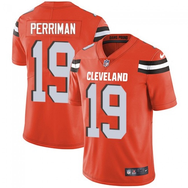 Nike Browns #19 Breshad Perriman Orange Alternate Men's Stitched NFL Vapor Untouchable Limited Jersey