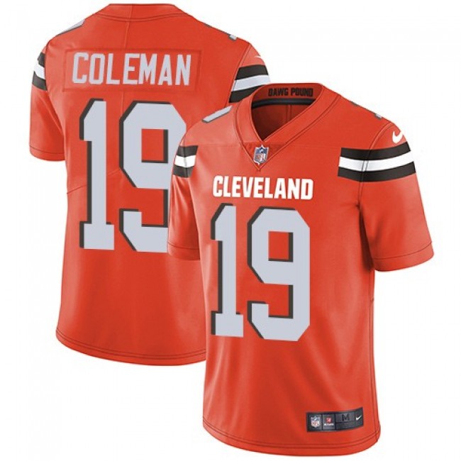 Cleveland Browns #19 Corey Coleman Orange Alternate Youth Stitched NFL Vapor Untouchable Limited Jersey