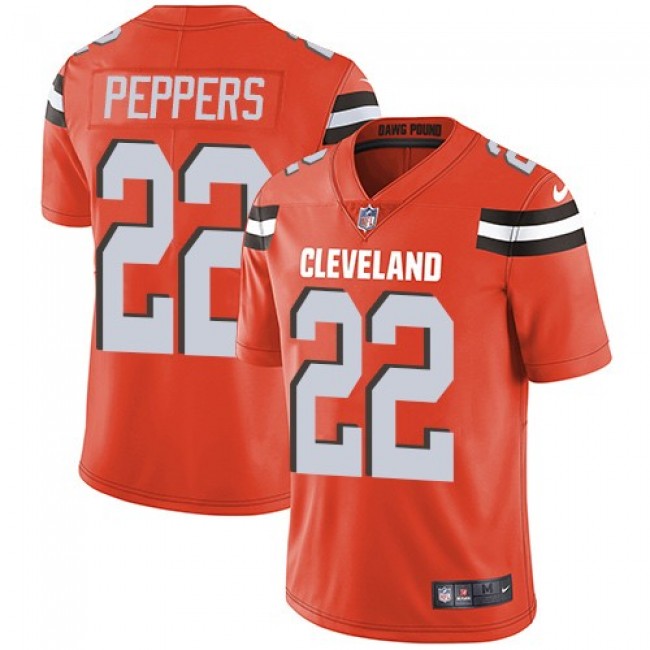 Cleveland Browns #22 Jabrill Peppers Orange Alternate Youth Stitched NFL Vapor Untouchable Limited Jersey