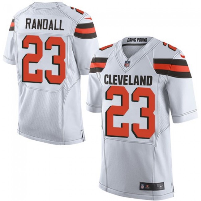 Nike Browns #23 Damarious Randall White Men's Stitched NFL Elite Jersey