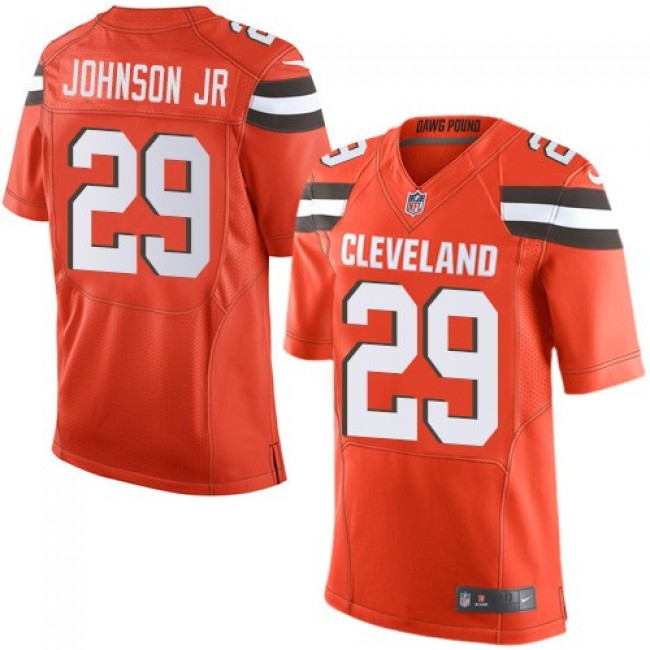 Nike Browns #29 Duke Johnson Jr Orange Alternate Men's Stitched NFL New Elite Jersey
