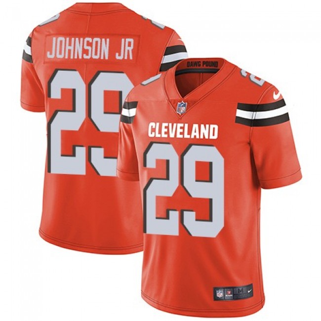 Nike Browns #29 Duke Johnson Jr Orange Alternate Men's Stitched NFL Vapor Untouchable Limited Jersey
