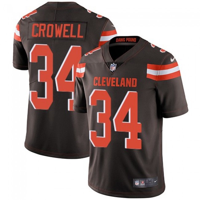 Cleveland Browns #34 Isaiah Crowell Brown Team Color Youth Stitched NFL Vapor Untouchable Limited Jersey