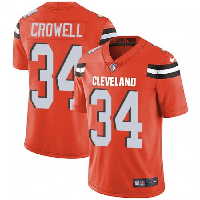 Cleveland Browns #34 Isaiah Crowell Orange Alternate Youth Stitched NFL Vapor Untouchable Limited Jersey
