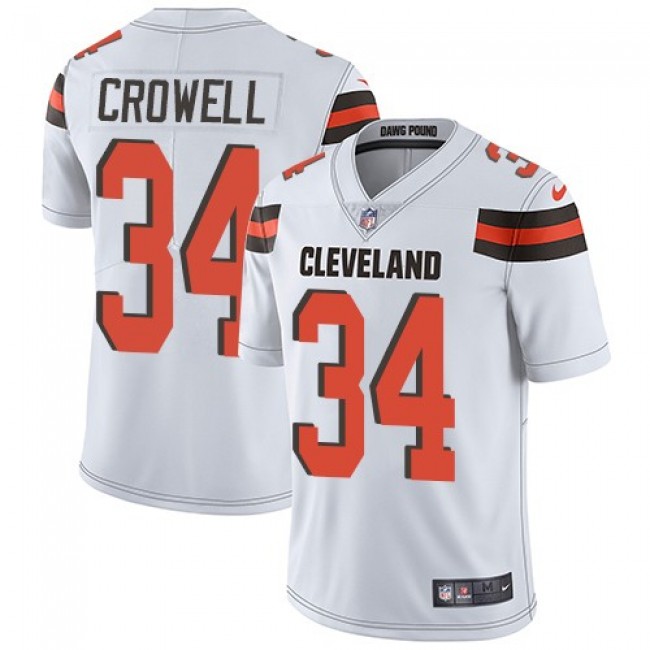 Cleveland Browns #34 Isaiah Crowell White Youth Stitched NFL Vapor Untouchable Limited Jersey
