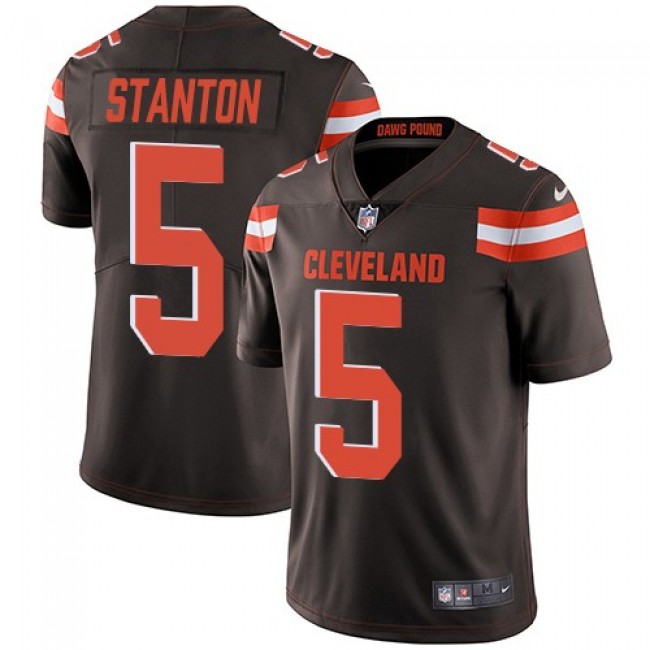 Nike Browns #5 Drew Stanton Brown Team Color Men's Stitched NFL Vapor Untouchable Limited Jersey