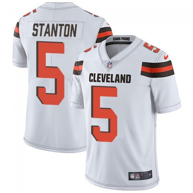 Nike Browns #5 Drew Stanton White Men's Stitched NFL Vapor Untouchable Limited Jersey
