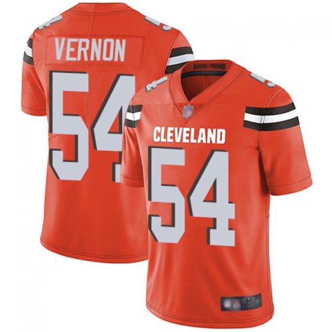 Nike Browns #54 Olivier Vernon Orange Alternate Men's Stitched NFL Vapor Untouchable Limited Jersey
