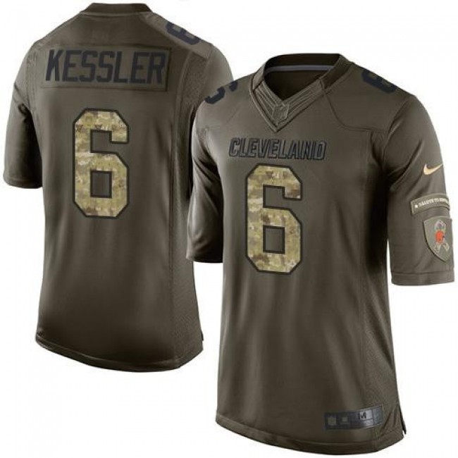 Cleveland Browns #6 Cody Kessler Green Youth Stitched NFL Limited Salute to Service Jersey