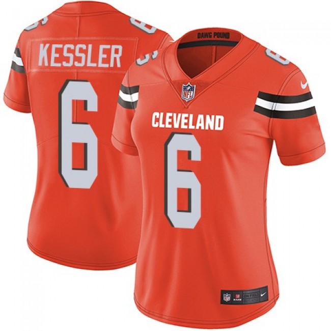 Women's Browns #6 Cody Kessler Orange Alternate Stitched NFL Vapor Untouchable Limited Jersey