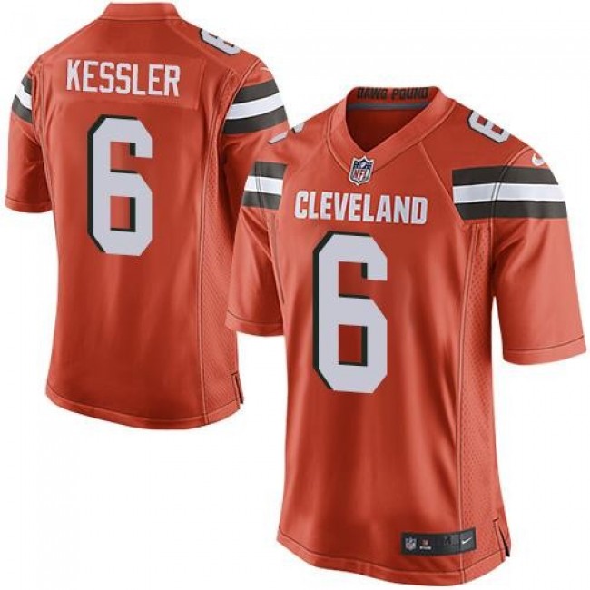 Cleveland Browns #6 Cody Kessler Orange Alternate Youth Stitched NFL New Elite Jersey