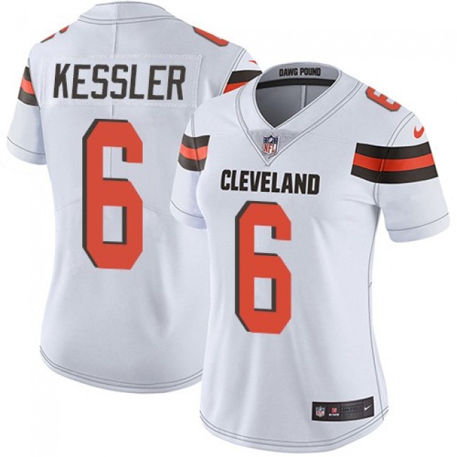 Women's Browns #6 Cody Kessler White Stitched NFL Vapor Untouchable Limited Jersey