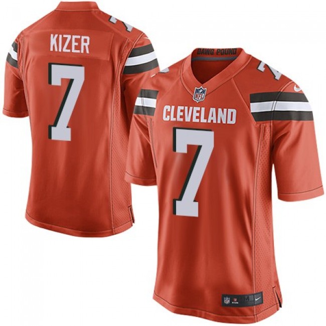 Cleveland Browns #7 DeShone Kizer Orange Alternate Youth Stitched NFL New Elite Jersey