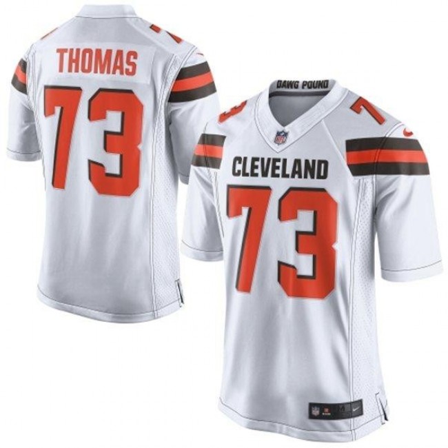 Nike Browns #73 Joe Thomas White Men's Stitched NFL New Elite Jersey
