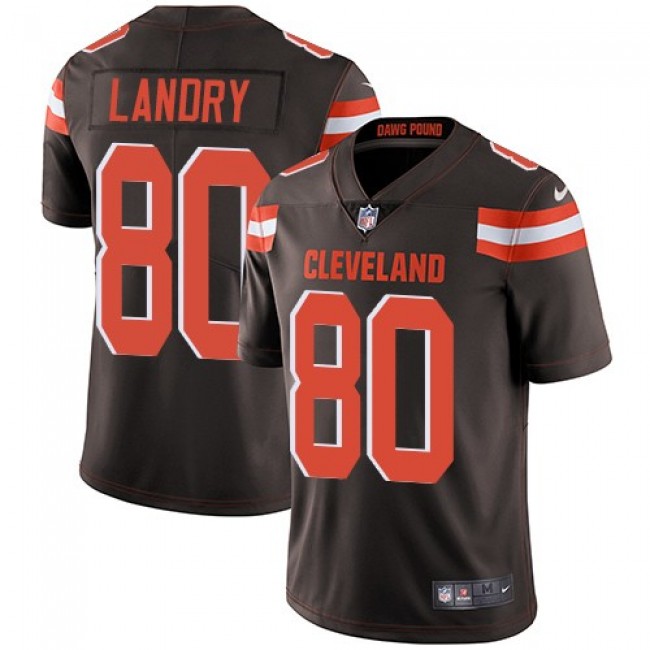 Nike Browns #80 Jarvis Landry Brown Team Color Men's Stitched NFL Vapor Untouchable Limited Jersey