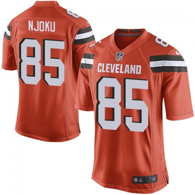 Cleveland Browns #85 David Njoku Orange Alternate Youth Stitched NFL New Elite Jersey