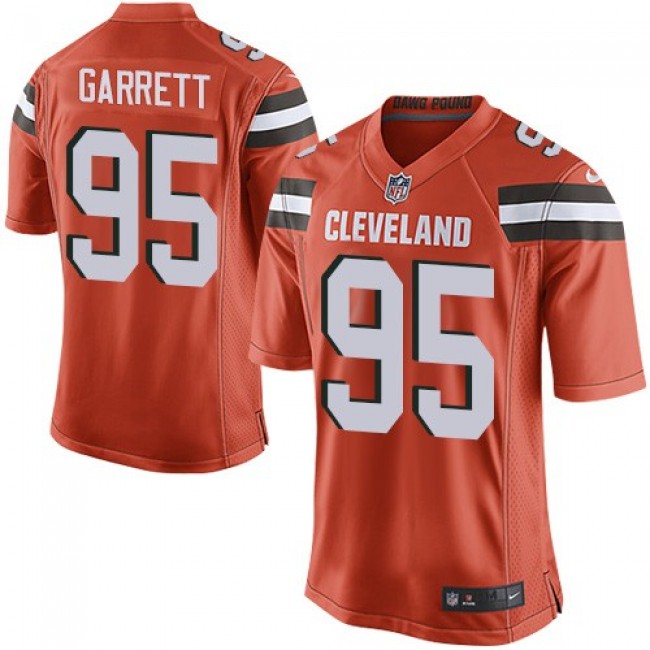 Cleveland Browns #95 Myles Garrett Orange Alternate Youth Stitched NFL New Elite Jersey