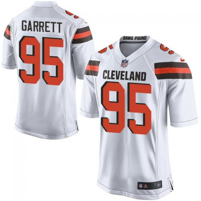 Cleveland Browns #95 Myles Garrett White Youth Stitched NFL New Elite Jersey