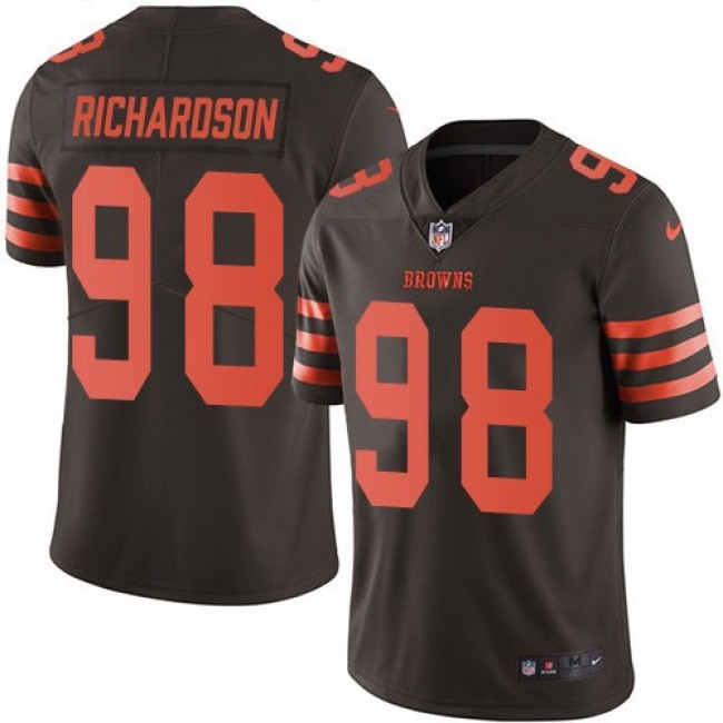 Nike Browns #98 Sheldon Richardson Brown Men's Stitched NFL Limited Rush Jersey