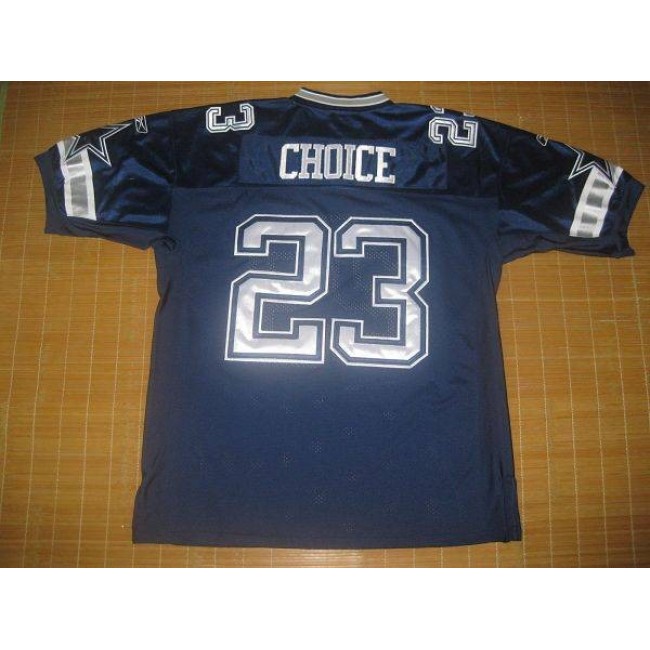 Cowboys #23 Tashard Choice Blue Stitched NFL Jersey