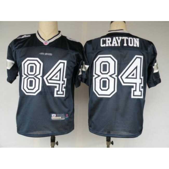 Cowboys #84 Patrick Crayton Blue Stitched NFL Jersey