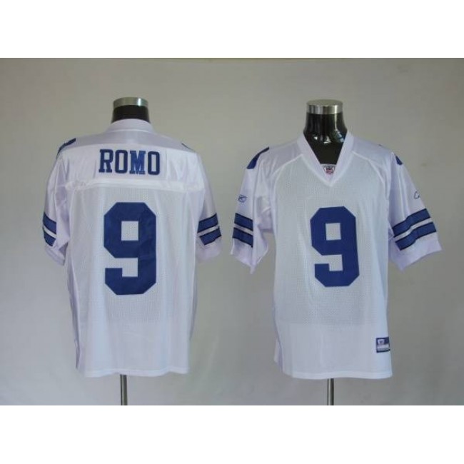 Cowboys #9 Tony Romo White Stitched NFL Jersey