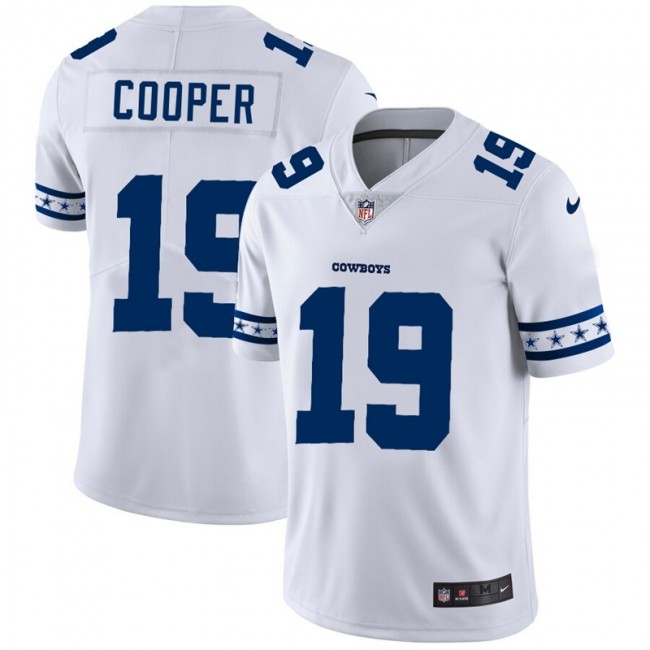 Dallas Cowboys #19 Amari Cooper Nike White Team Logo Vapor Limited NFL Jersey