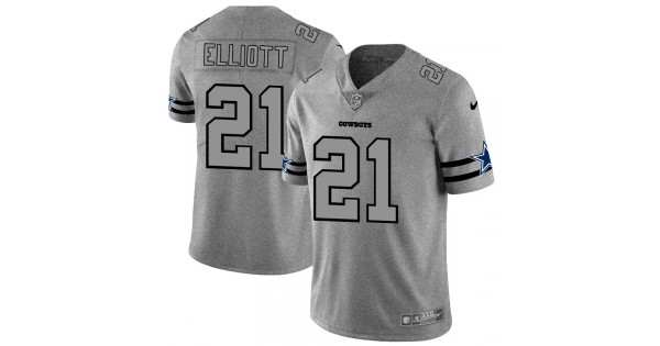 اساور الماس Men's Dallas Cowboys #21 Ezekiel Elliott Grey Player Portrait Edition 2020 Vapor Untouchable Stitched NFL Nike Limited Jersey لحاف