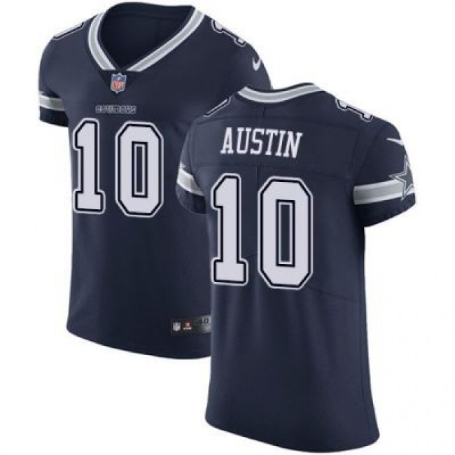 Nike Cowboys #10 Tavon Austin Navy Blue Team Color Men's Stitched NFL Vapor Untouchable Elite Jersey