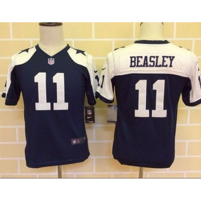 رفوف مستودعات Men's Dallas Cowboys #11 Cole Beasley Navy Blue Thanksgiving Alternate NFL Nike Limited Jersey لغز
