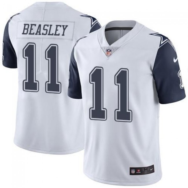Dallas Cowboys #11 Cole Beasley White Youth Stitched NFL Limited Rush Jersey